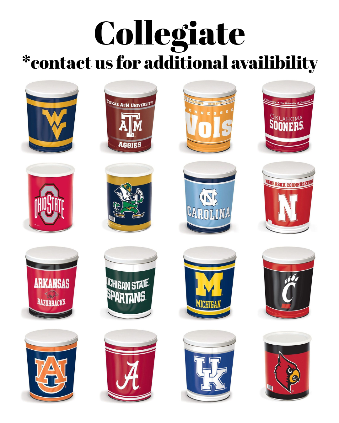 3.5 Gallon Popcorn Tin- 3 Flavors | The Popcorn Station Lyndon