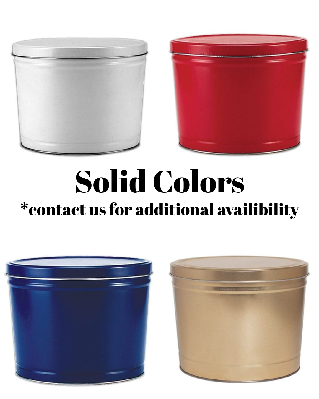 3.5 Gallon Popcorn Tin- 3 Flavors | The Popcorn Station Lyndon