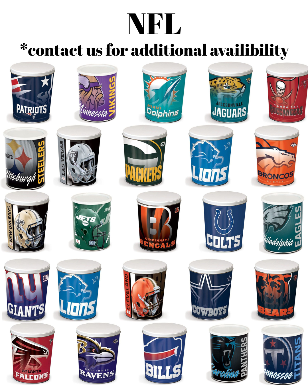3.5 Gallon Popcorn Tin- 3 Flavors | The Popcorn Station Lyndon